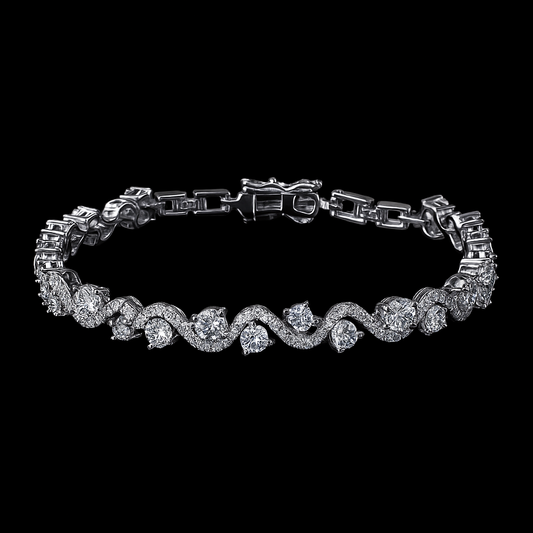 SPIRAL-STONE BRACELET