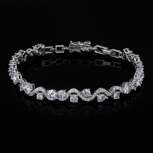 SPIRAL-STONE BRACELET
