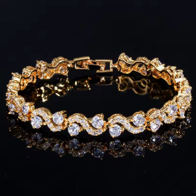 SPIRAL-STONE BRACELET