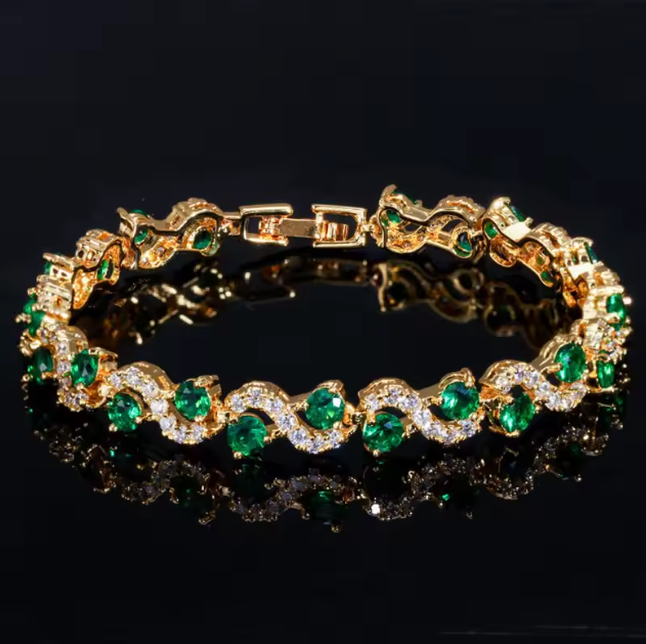 SPIRAL-STONE BRACELET
